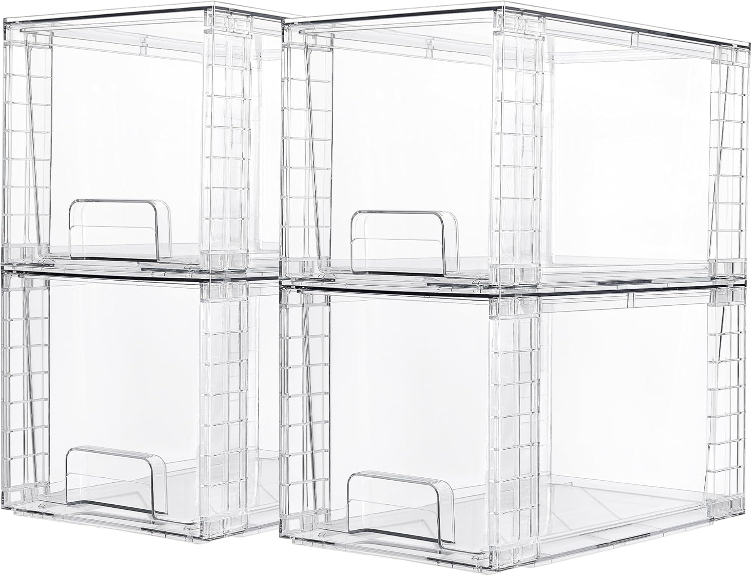 Vtopmart 4-Piece Stackable Acrylic Storage Drawers
