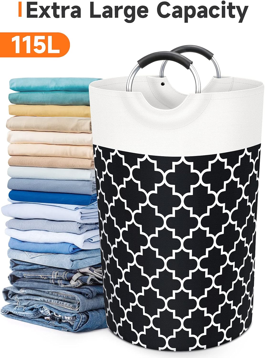 Collapsible Easy Fold Laundry Hamper for College
