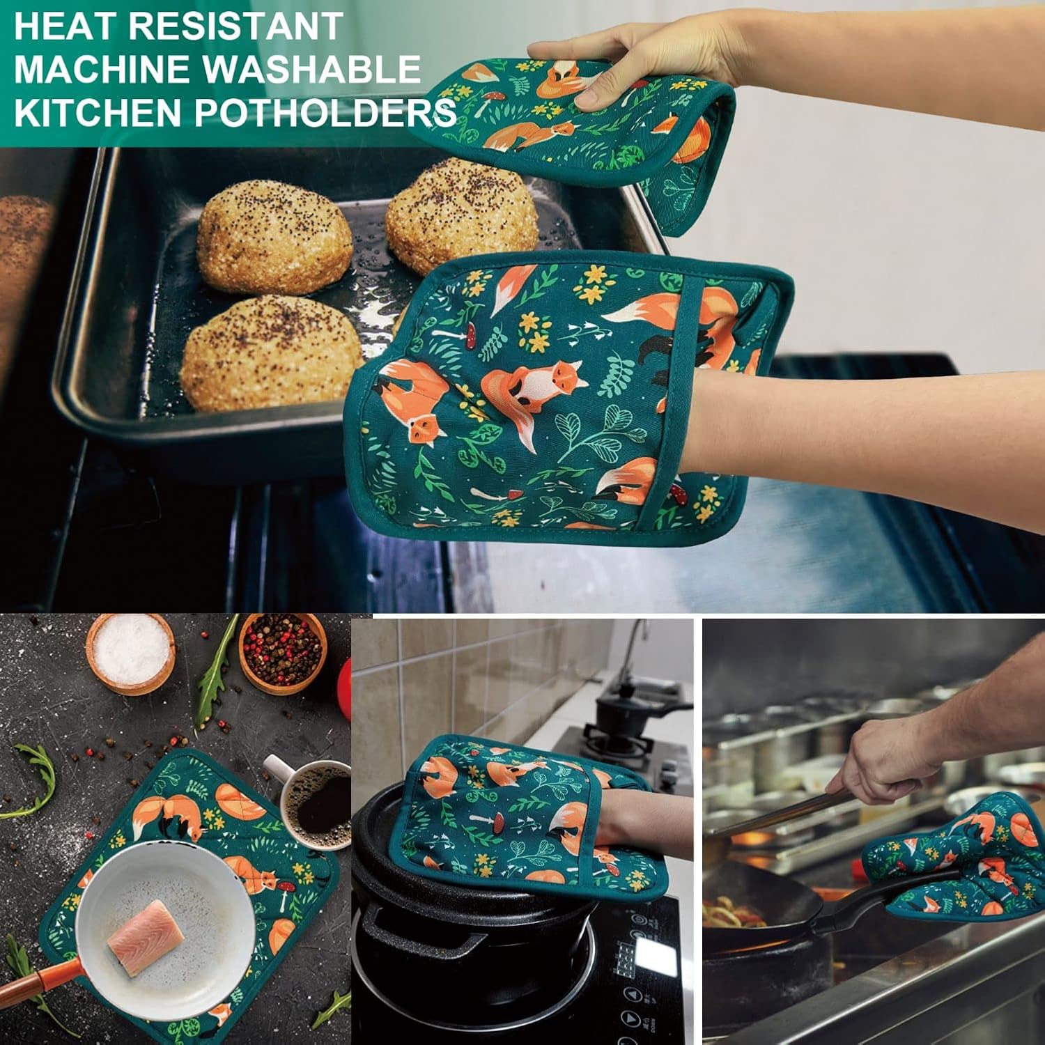 Heat-Resistant Pot Holder Set of 2