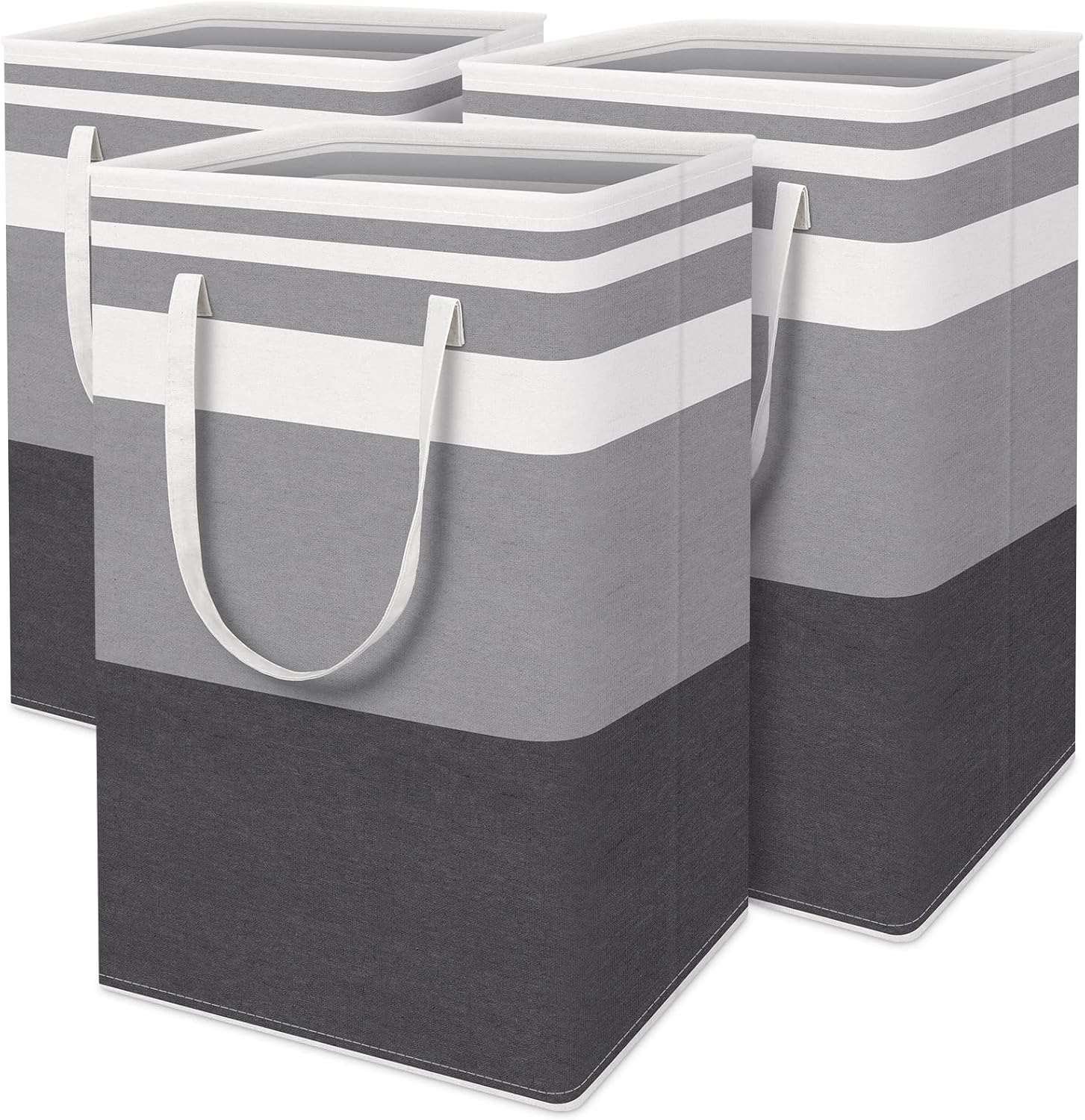 HomeHacks 3-Pack Large Laundry Basket Powerful Design Durable Waterproof