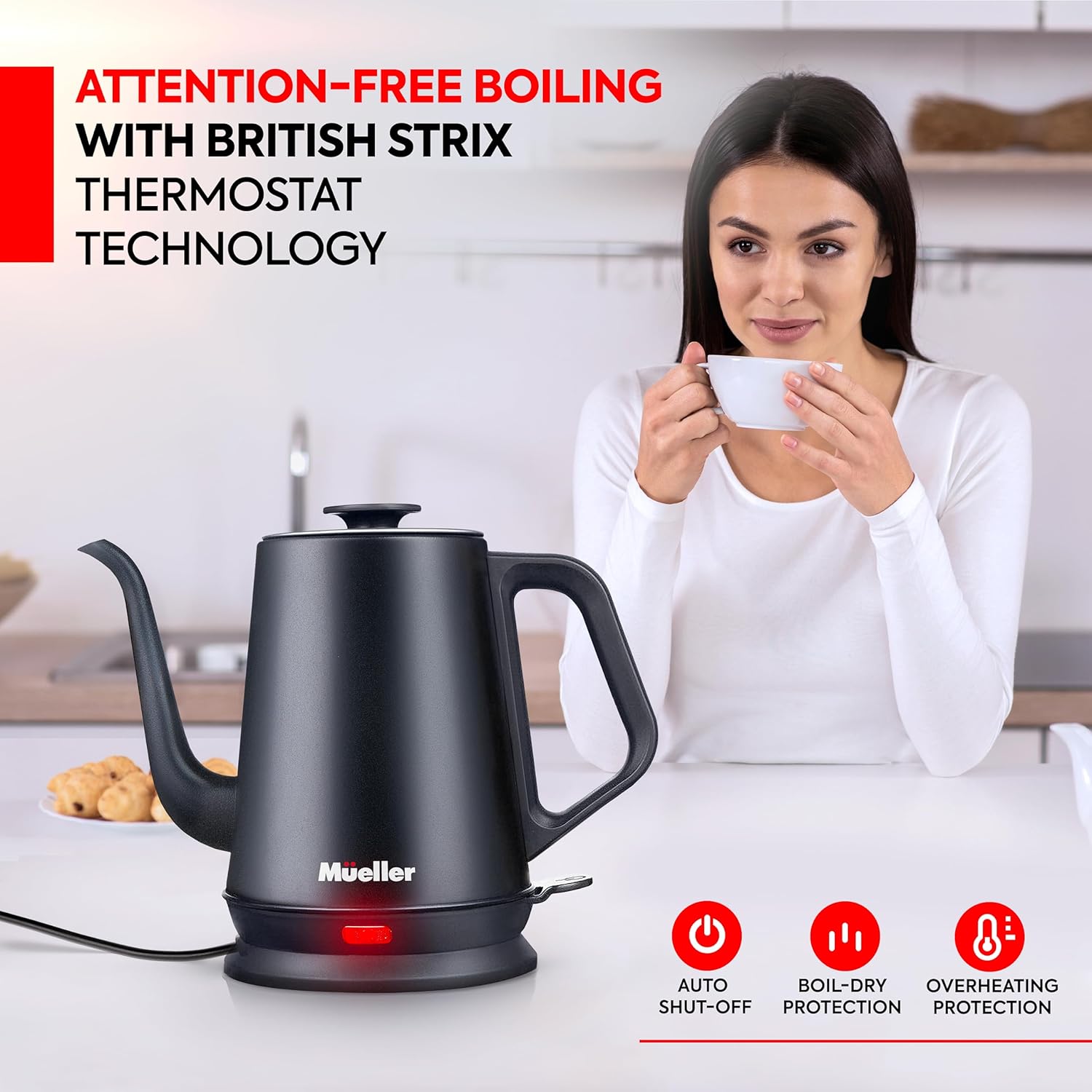 Mueller Electric Gooseneck Kettle Set