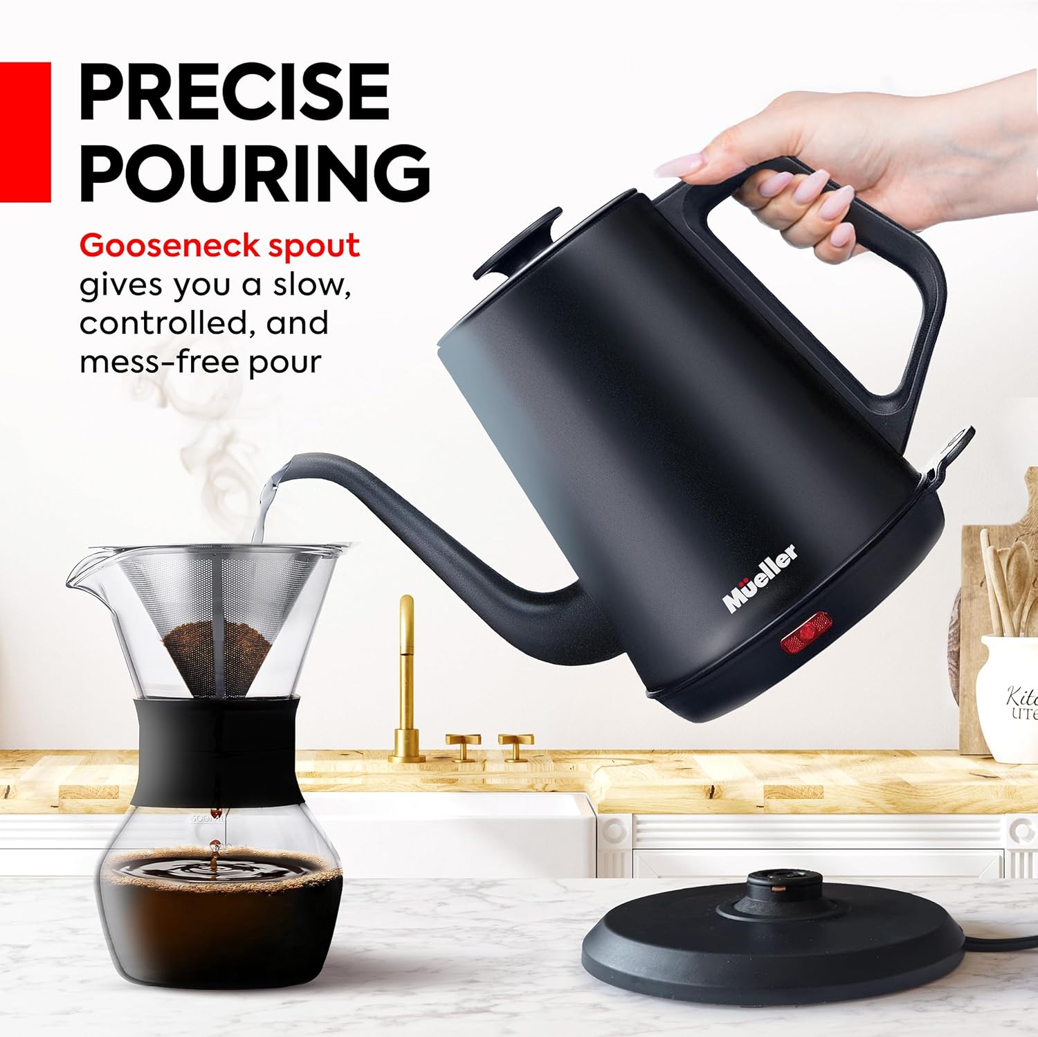 Mueller Electric Gooseneck Kettle Set