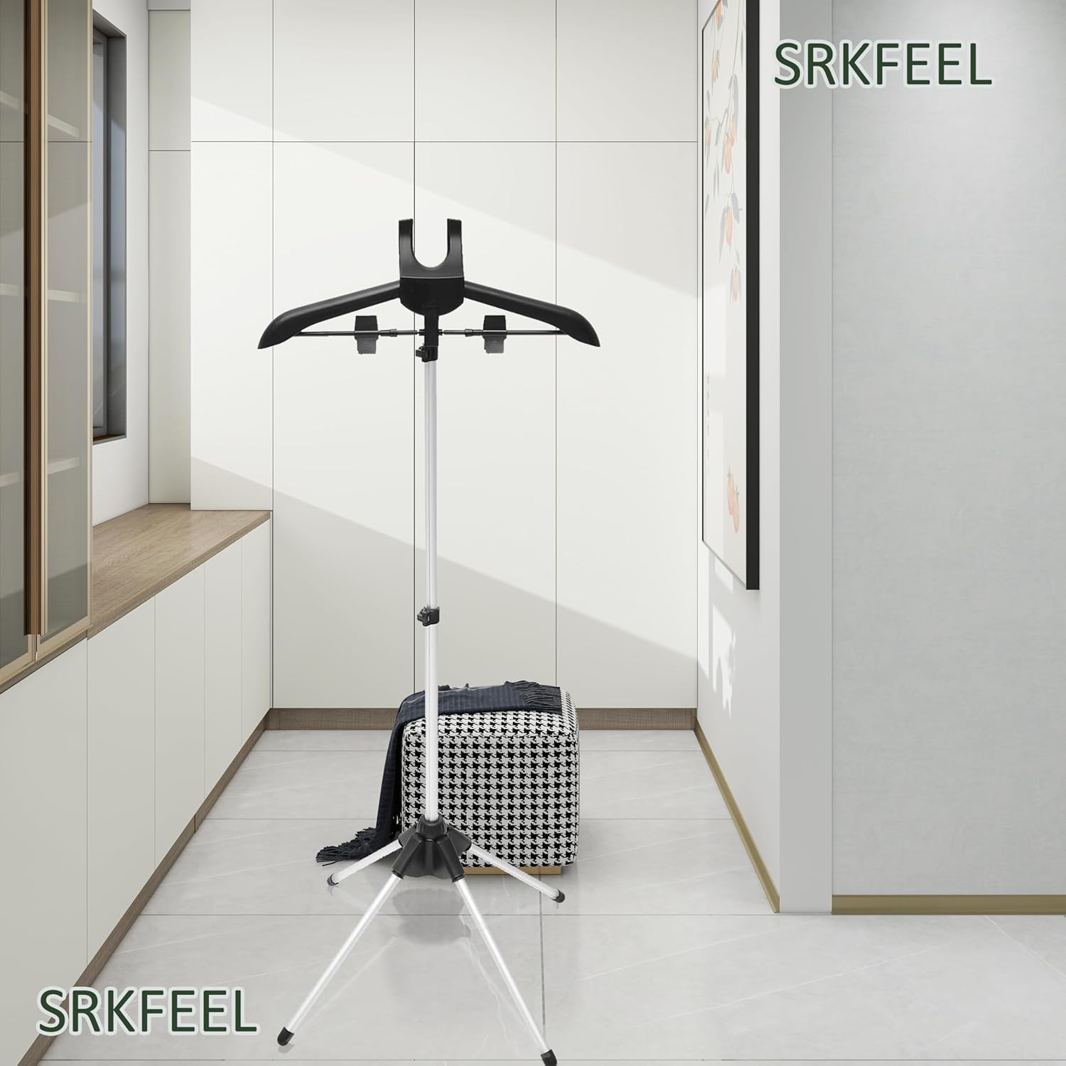 Generic Foldable Collapsible garment hanger bracket adjustable height made of durable materials