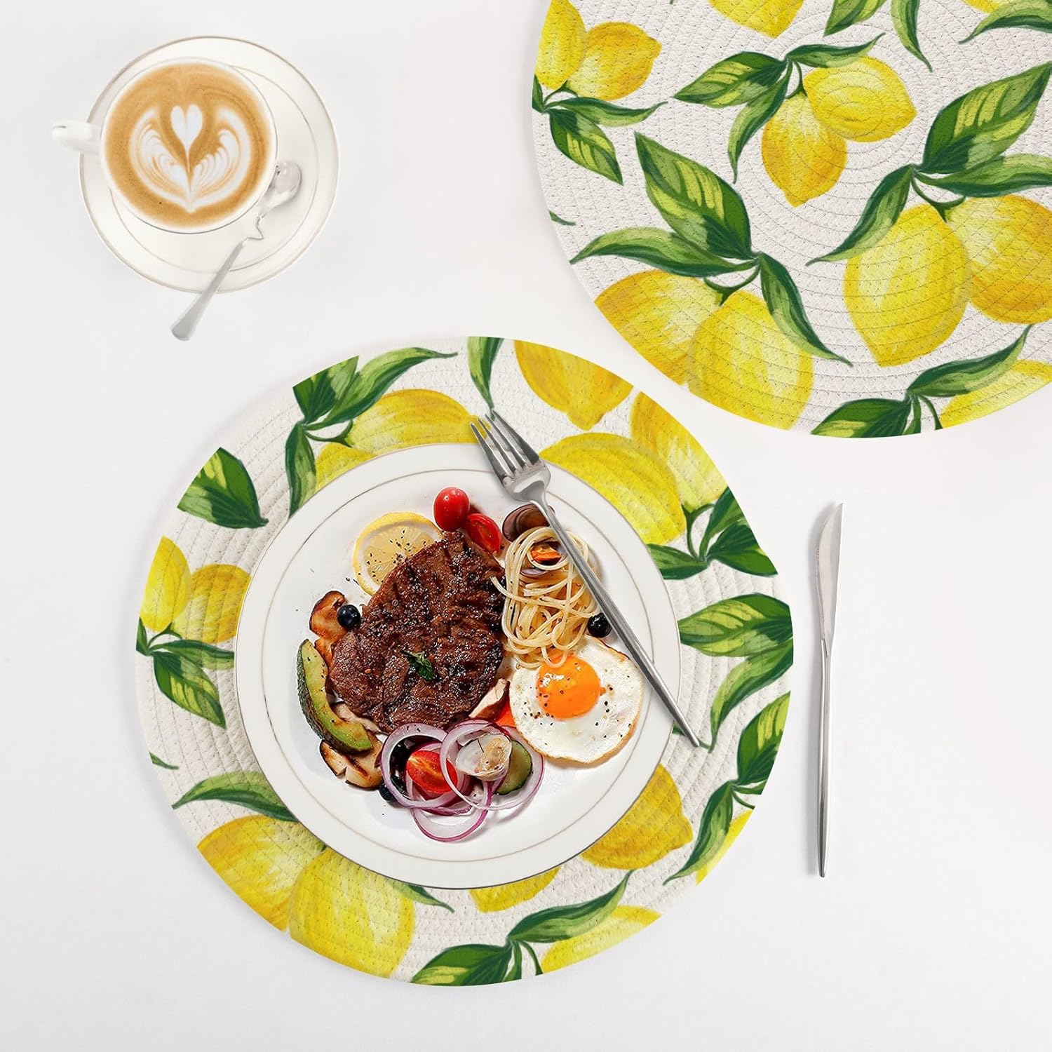 ALAZA Yellow Lemon Pot Holder Set