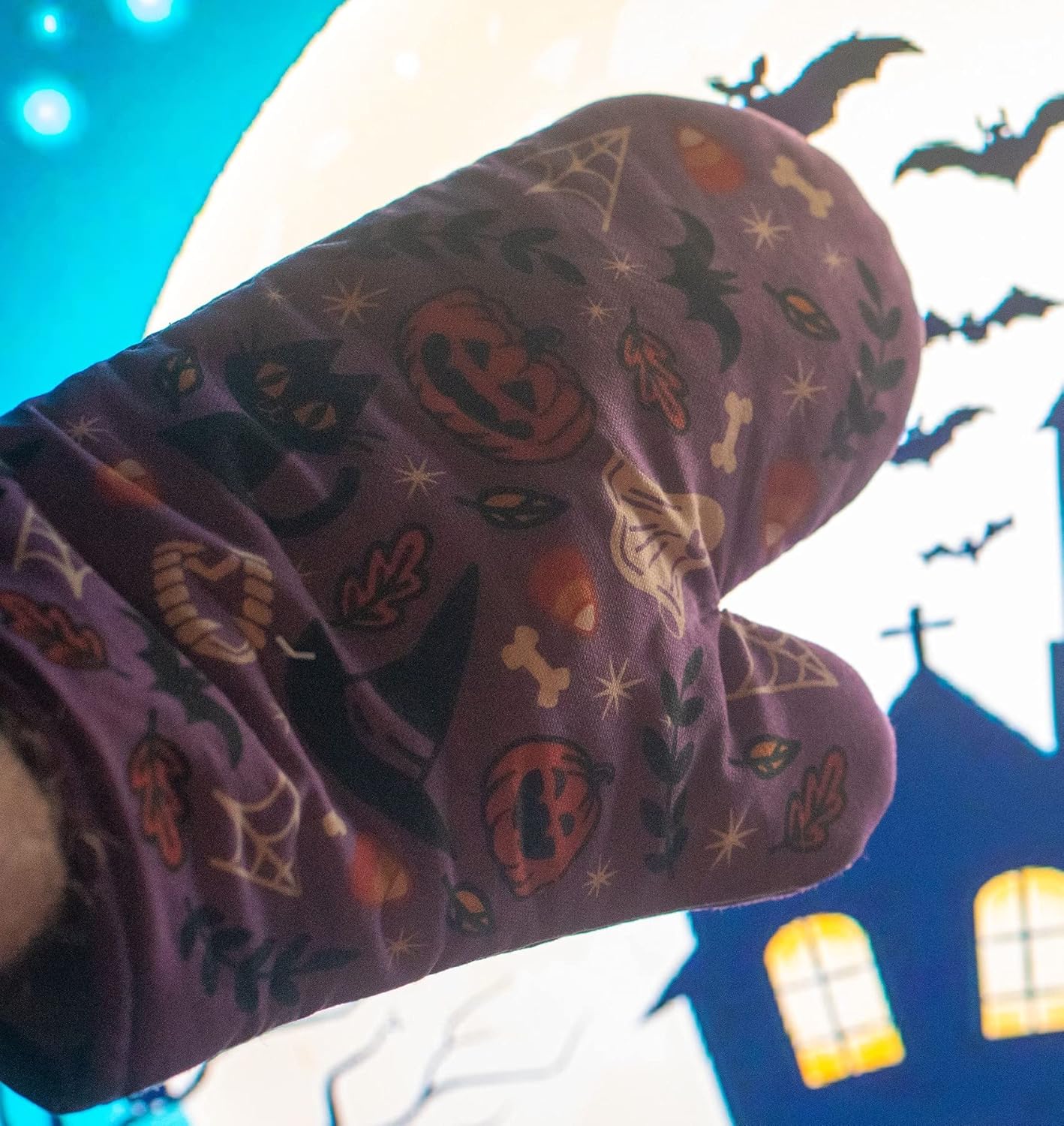 Crazy Dog Halloween Oven Mitt