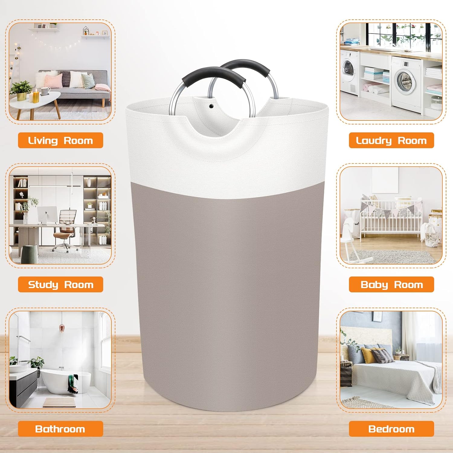 BlissTotes 75L Collapsible Laundry Basket