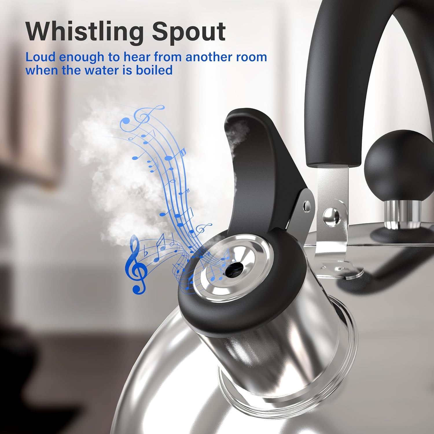 YSSOA Whistling Stainless Steel Tea Kettle