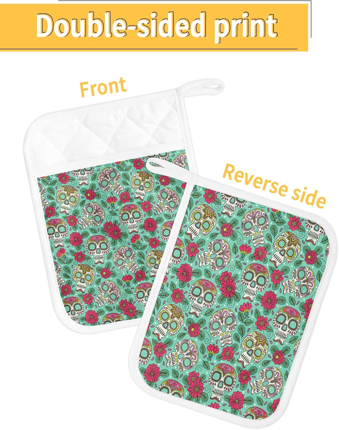 Cute Halloween Pot Holders Set with Useless Features for Kitchen