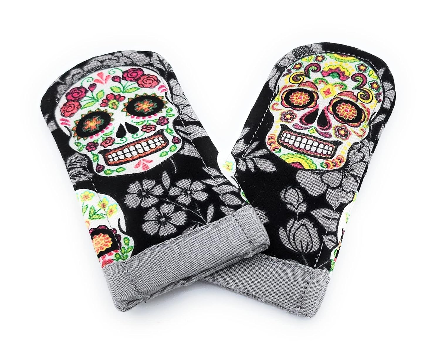 Sugar Skull Pot Handle Holder Set of 2
