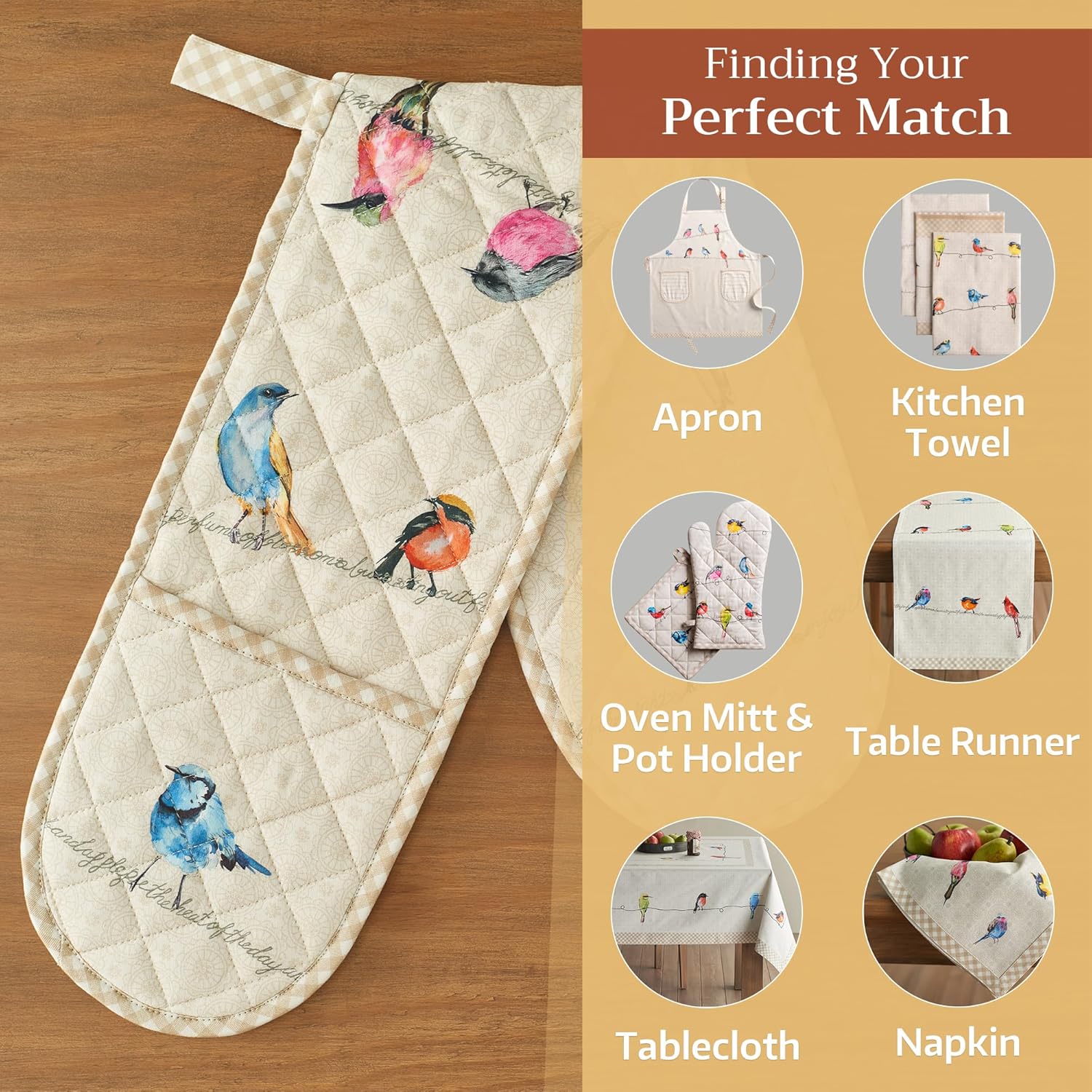 Double Oven Mitt with Loop - 7x35