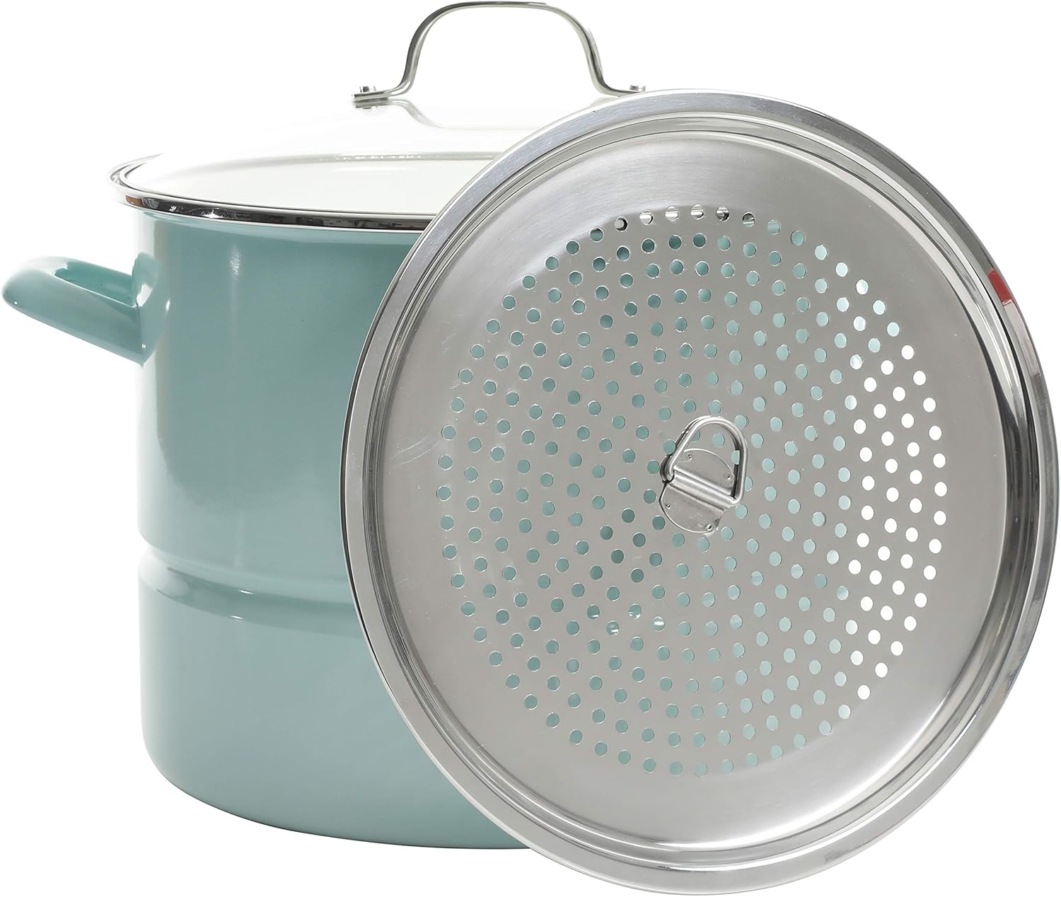 Kenmore 16-Quart Steam Pot with Insert and Lid Glacier Blue