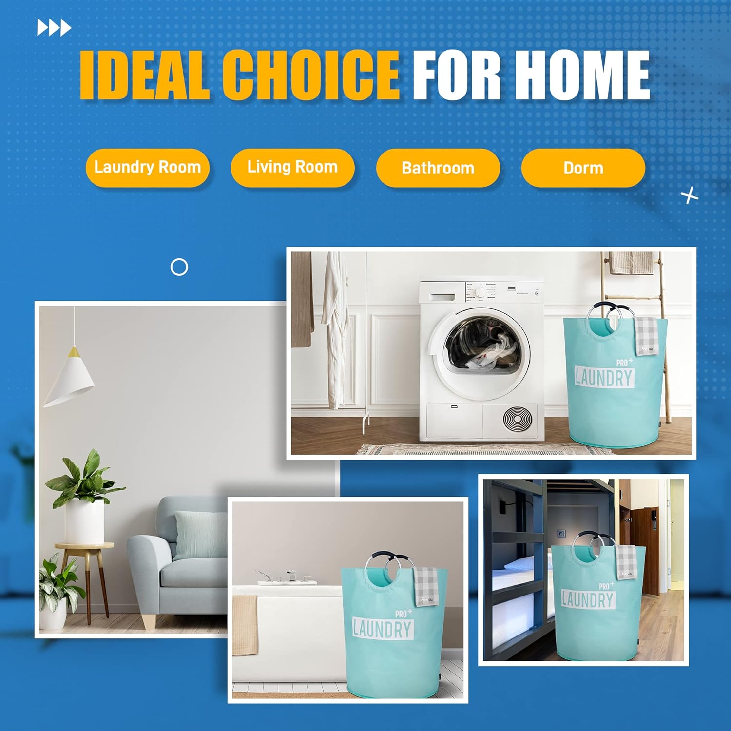 Caroeas Super Large 150L Laundry Hamper Pro Compact Durable Storage Solution