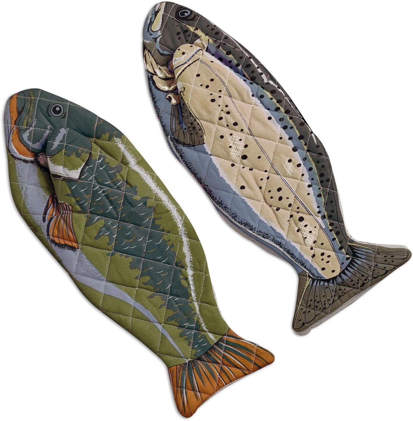 DII Lakehouse Collection multi-piece oven mitt set