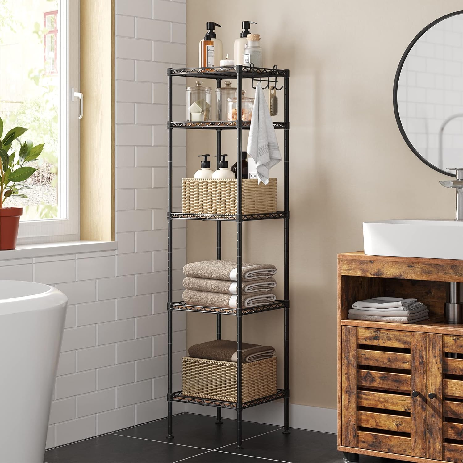 Space-Saving Bathroom Shelf