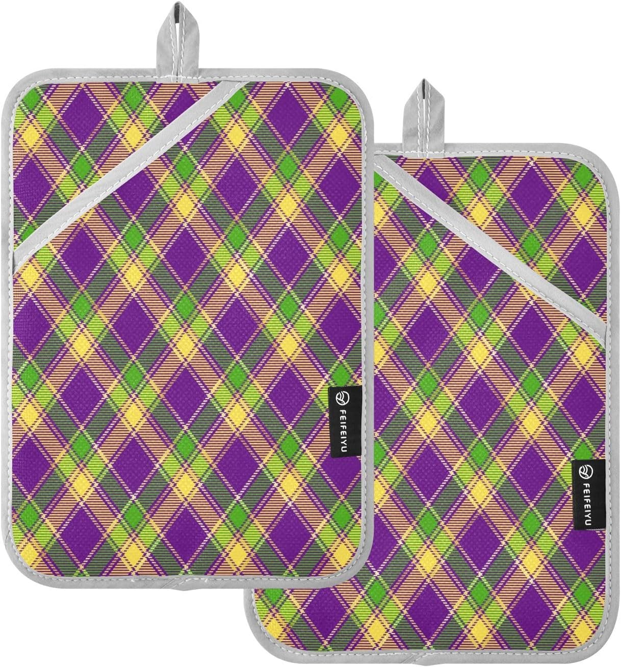 Double-Thickness Potholders Set Heat-Resistant Durable
