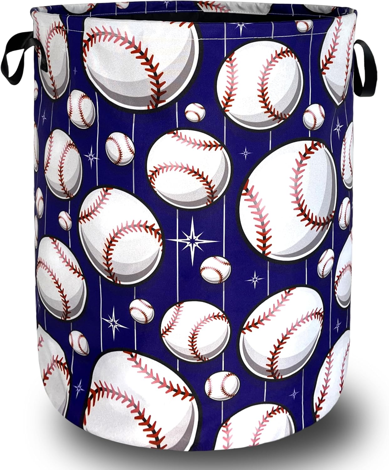 Perfect Baseball Pattern Laundry Basket for Storage