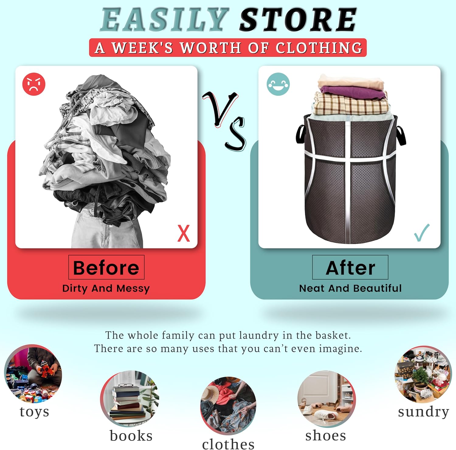 Basketball Texture Laundry Hamper