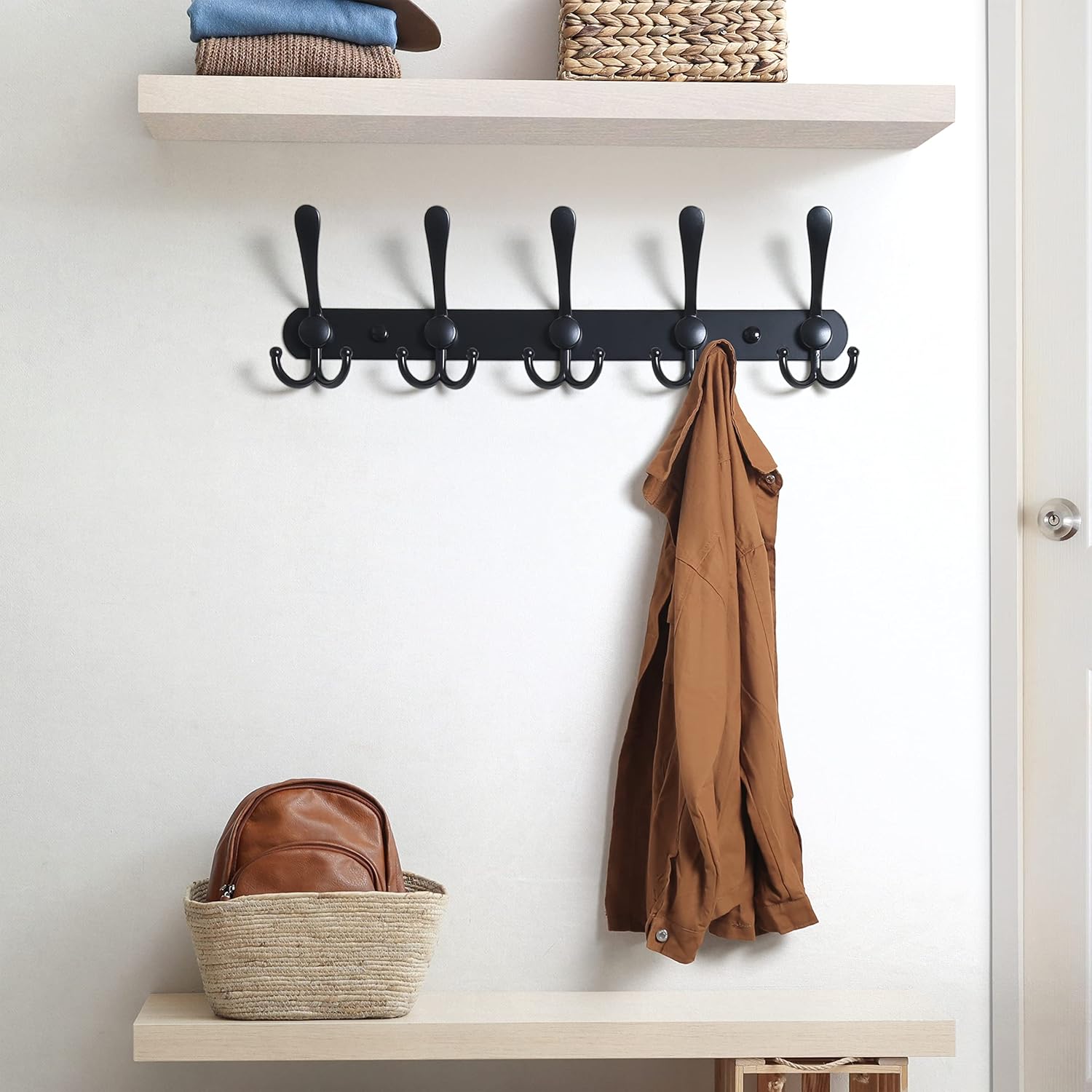 Durable Wall-Mounted Coat Rack