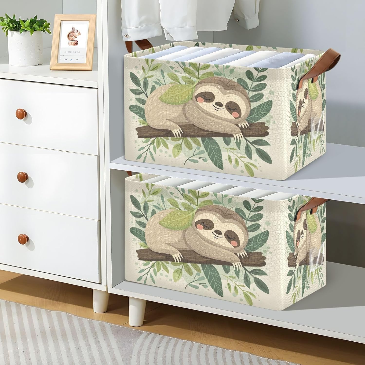 Sloth Storage Basket Collapsible 32L Waterproof - Perfect for Organisation