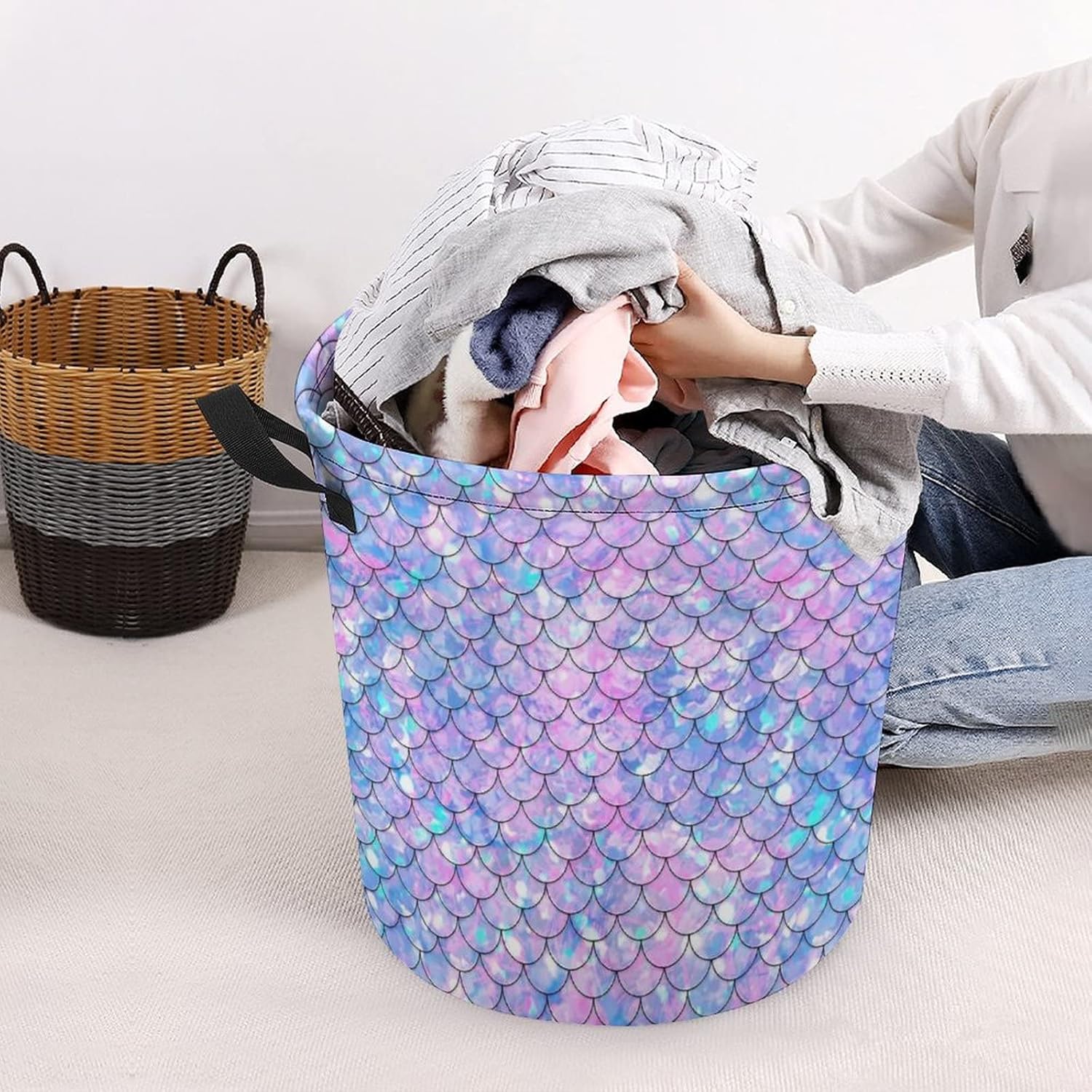 Lurhonp Collapsible Laundry Basket Small Durable