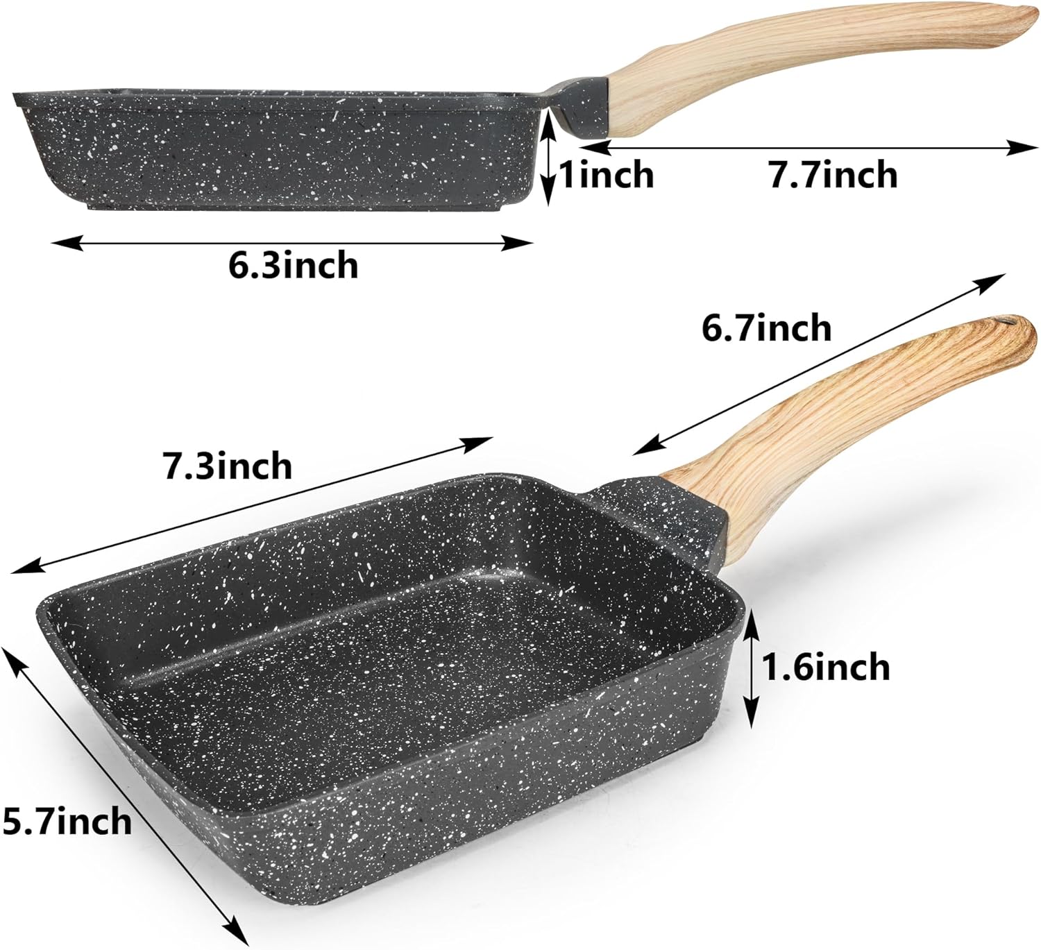 Fungyand 12-in-1 Japanese Omelette Pan Set