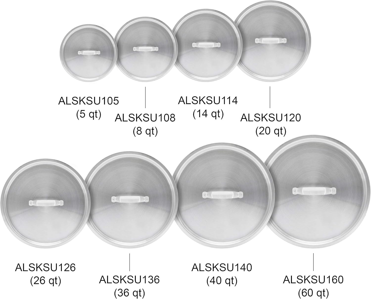 60 qt Aluminum Sauce Pot Lid
