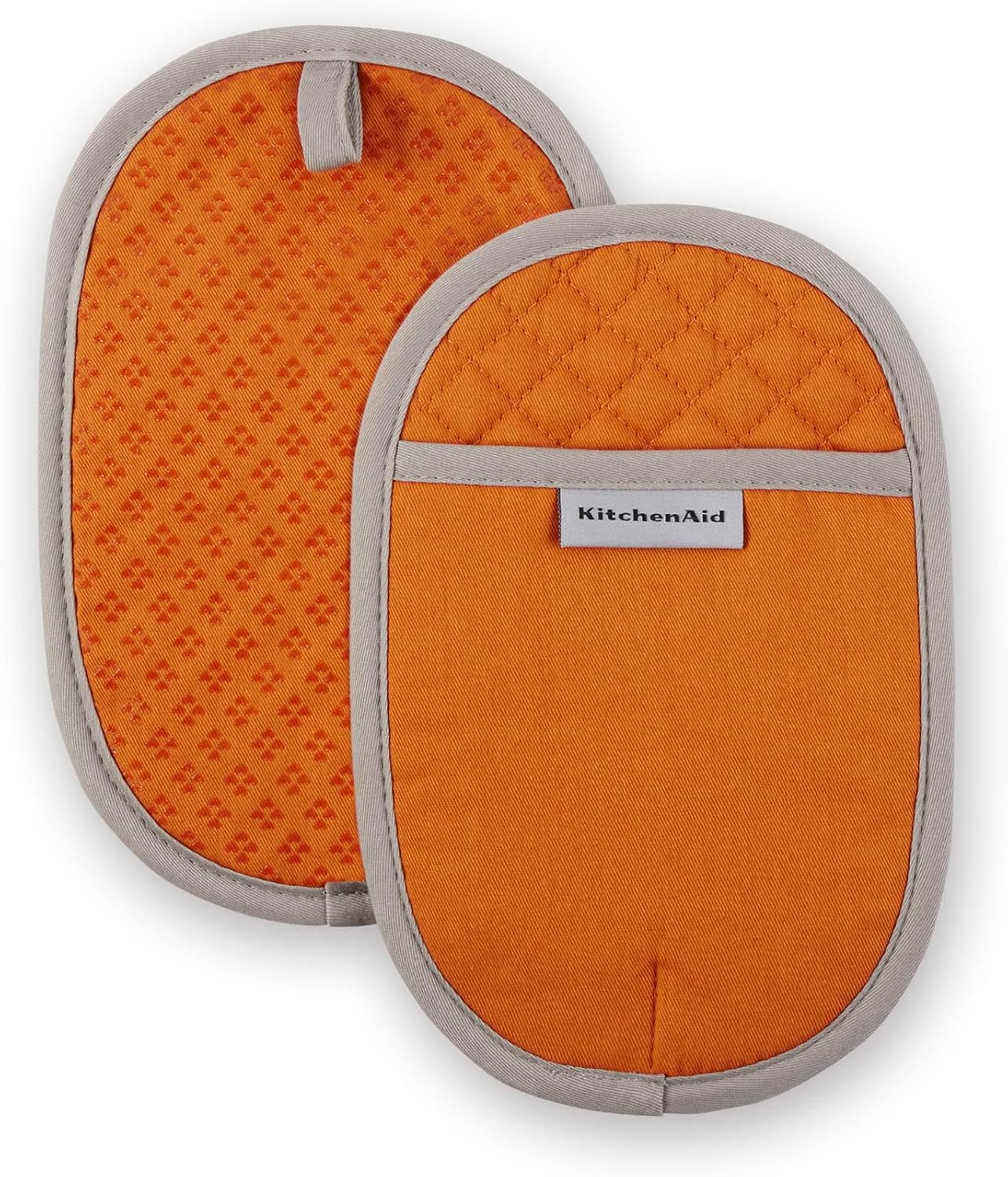 Sturdy Heat-Resistant KitchenAid Asteroid Pot Holder Set Honey Orange