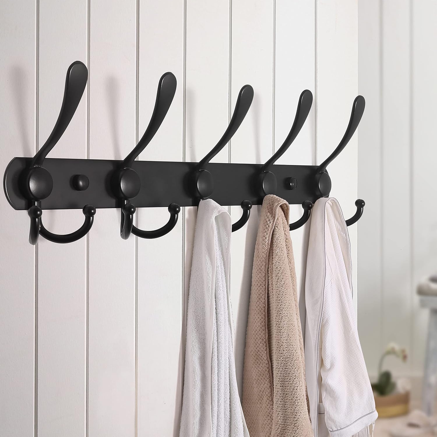 Durable Wall-Mounted Coat Rack