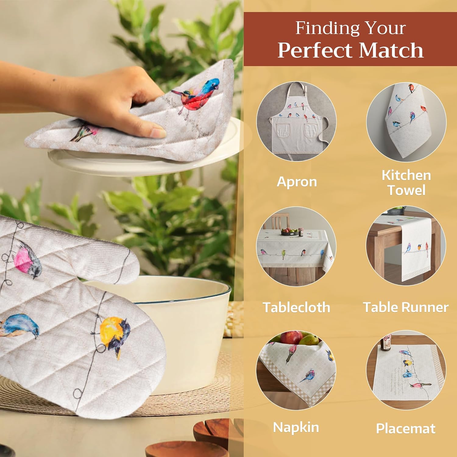 Adorable Oven Mitt from Maison dHermine 75x13