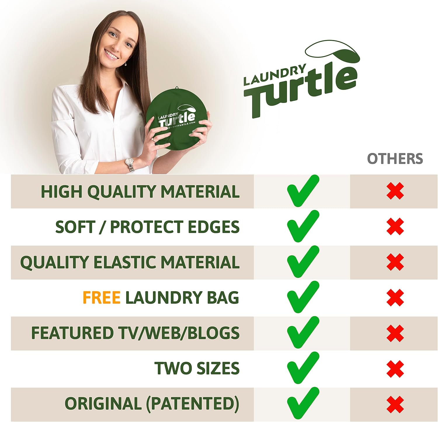 Laundry Turtle Small 21 Collapsible Laundry Basket