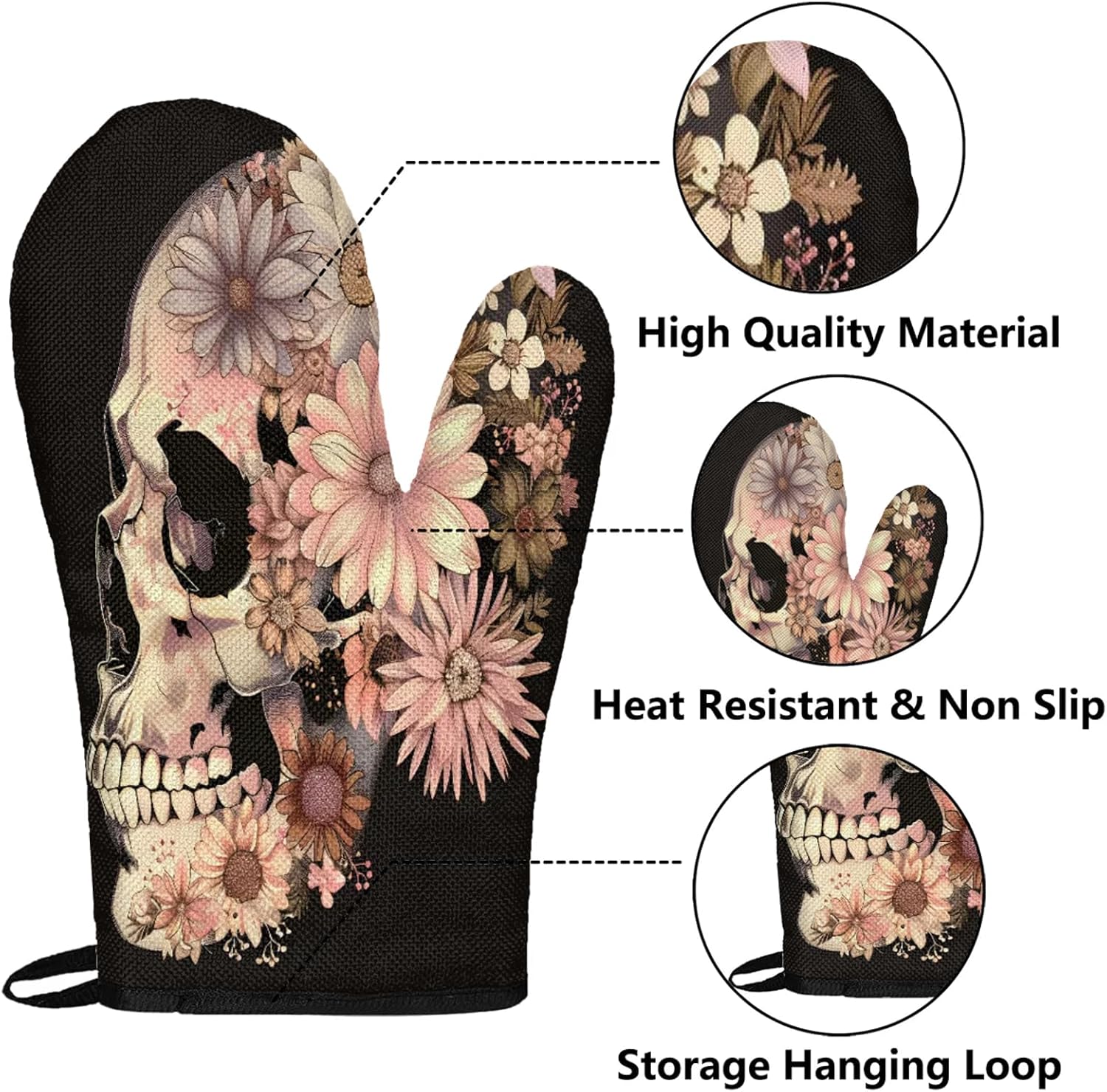 Spooky Halloween PartyOven Mitts and Potholders Set