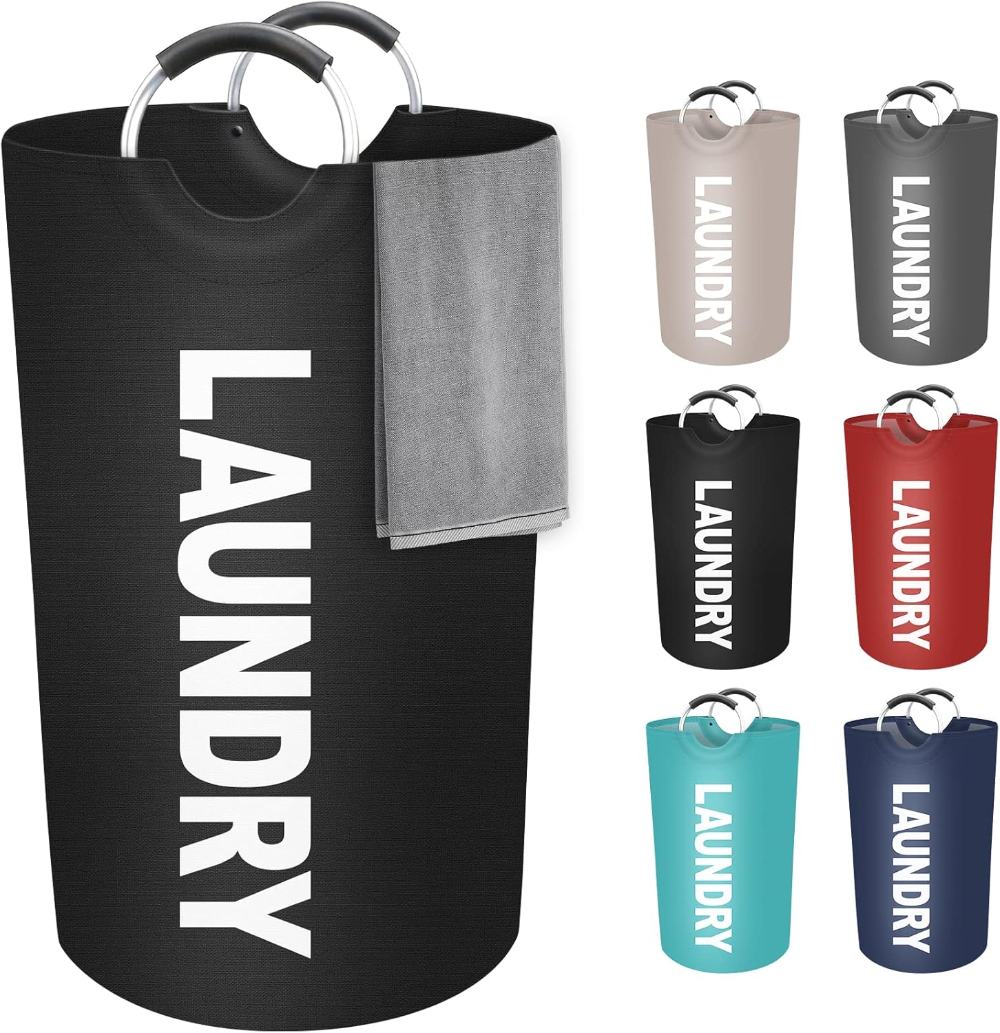 StorageRight 90L Large Laundry Basker Collapsible Waterproof Organize Your Laundry Efficiently