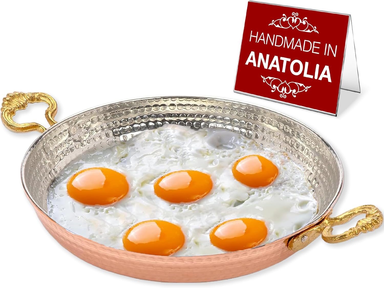 Sturdy Copper Omelet Pan