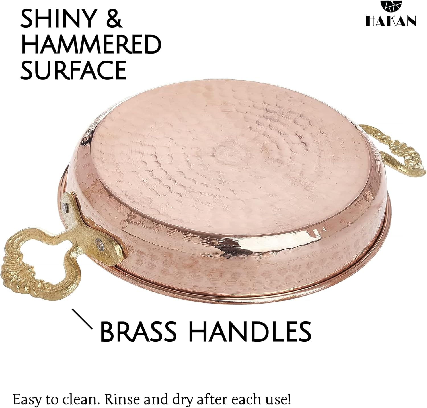 Sturdy Copper Omelet Pan