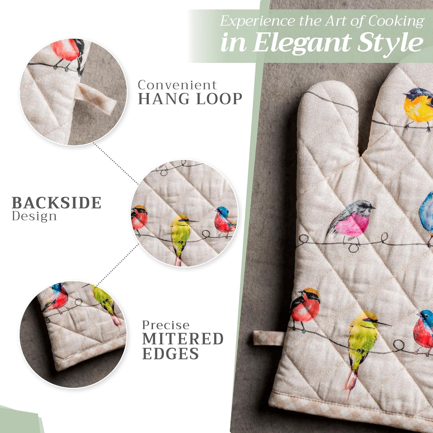 Adorable Oven Mitt from Maison dHermine 75x13