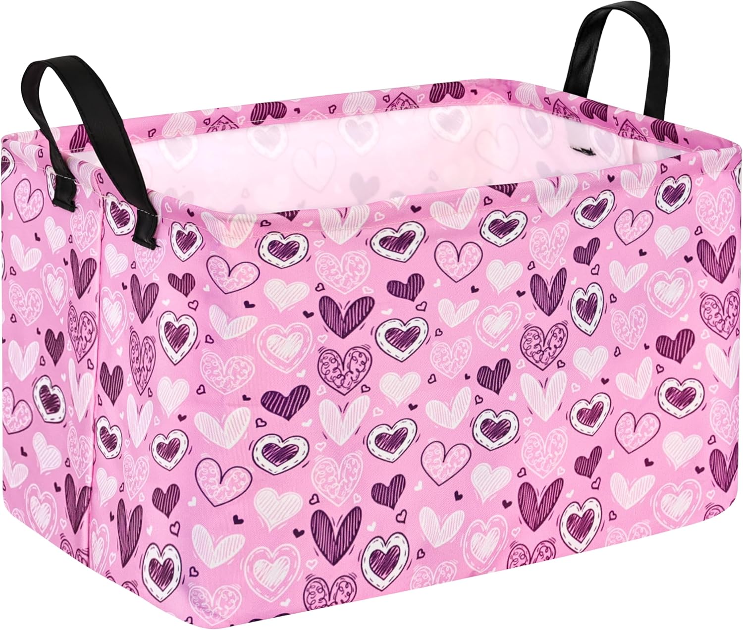 Valentine Pink Storage Basket for Kids Room