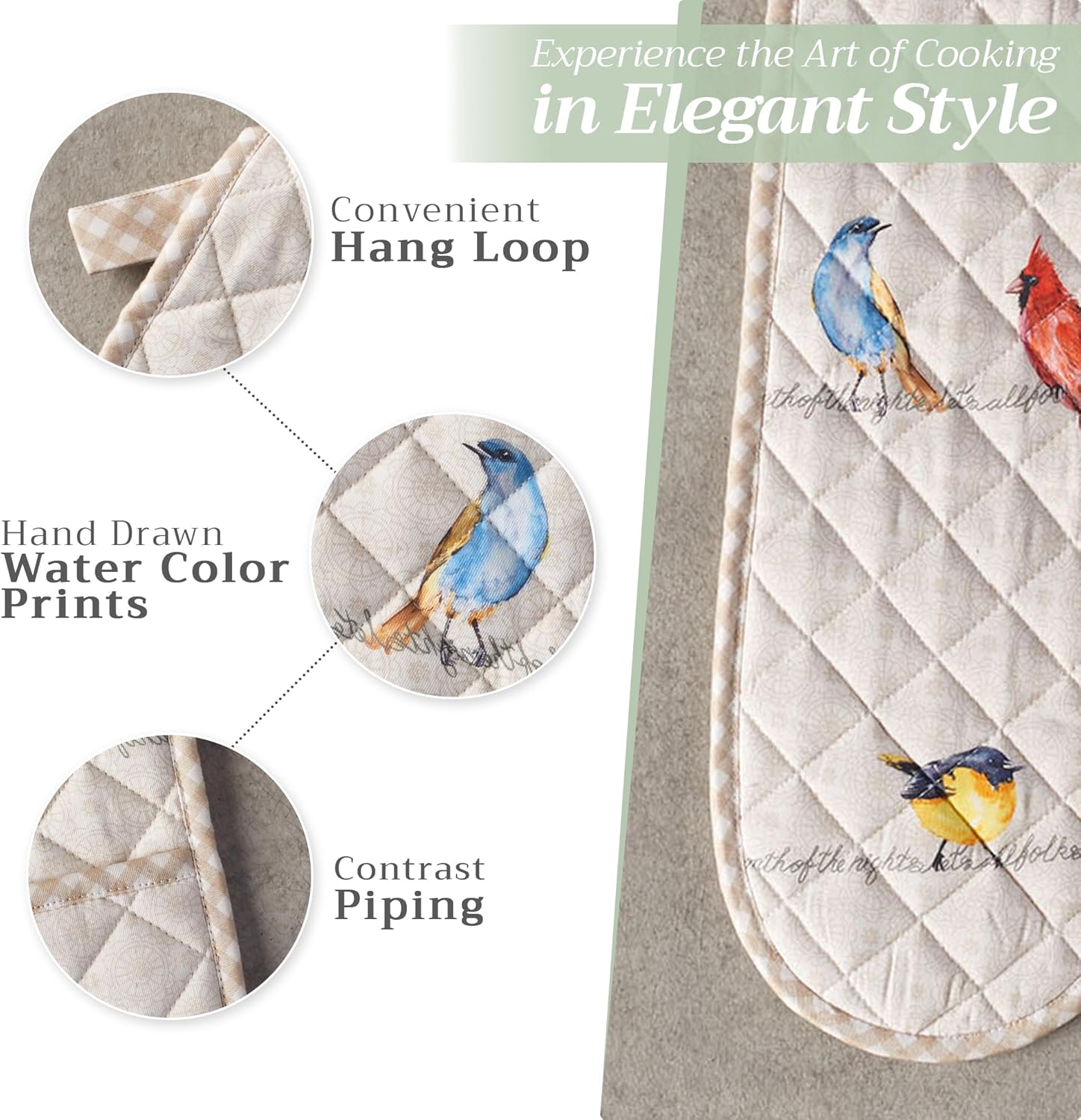 Double Oven Mitt with Loop - 7x35