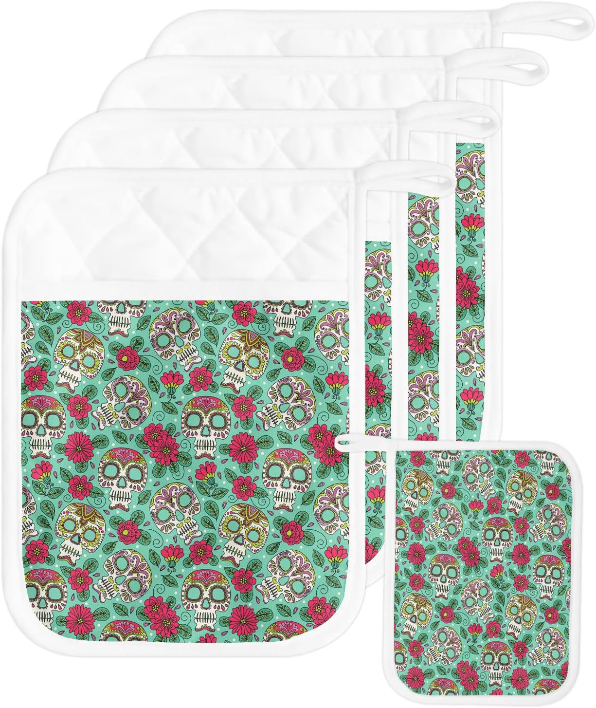 Cute Halloween Pot Holders Set with Useless Features for Kitchen
