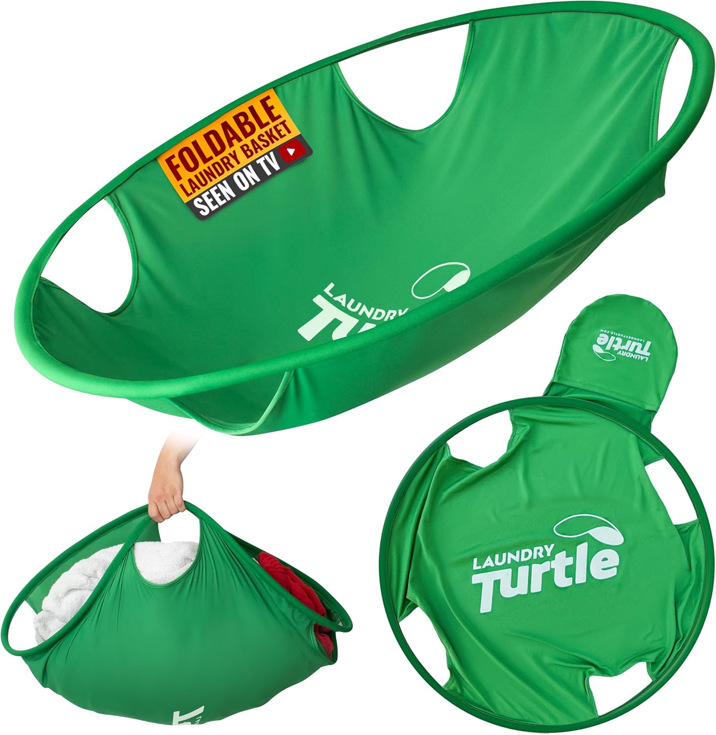 Laundry Turtle Small 21 Collapsible Laundry Basket