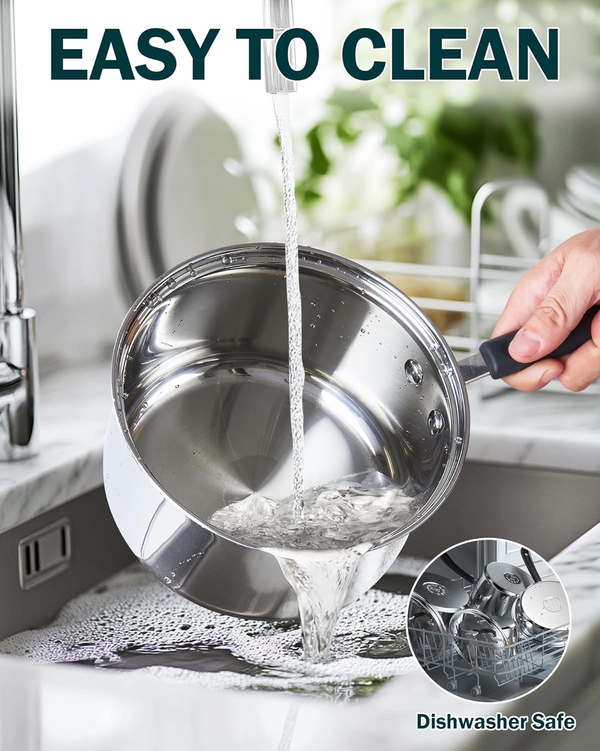 Cook N Home Perfect Double Boiler for Easy Melting Cleaning