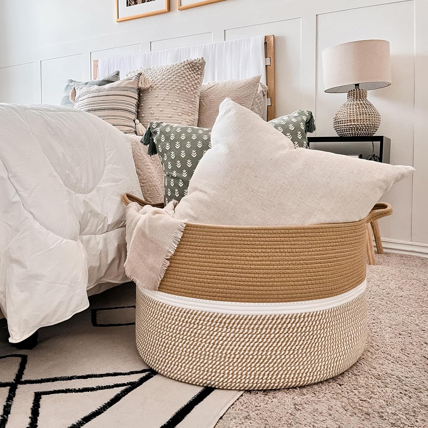 Stylish Durable Extra Large Cotton Basket