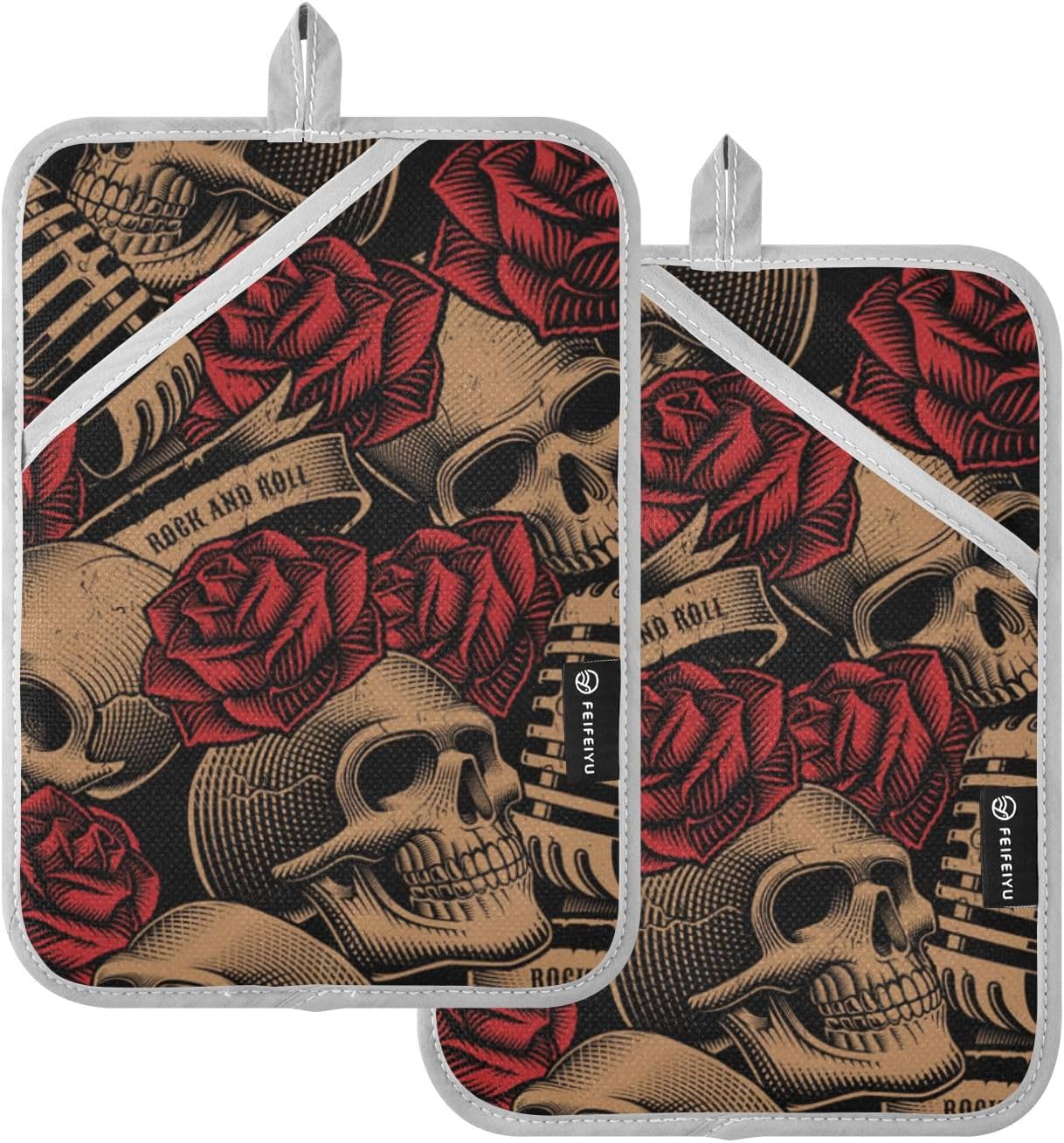 Personalized Skull Potholders from OURVII