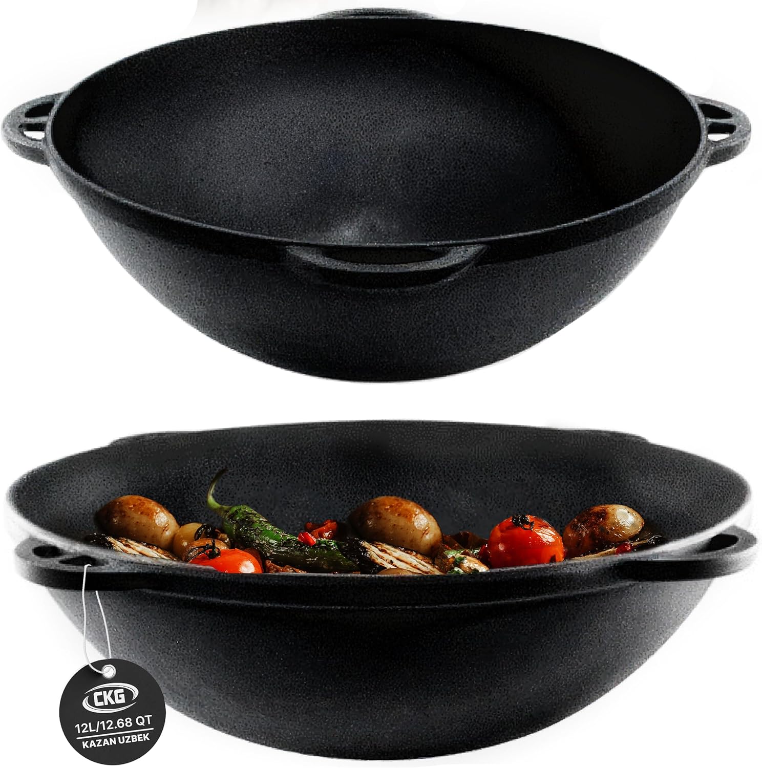 CKG 12L Cast Iron Kazan for Plov Making