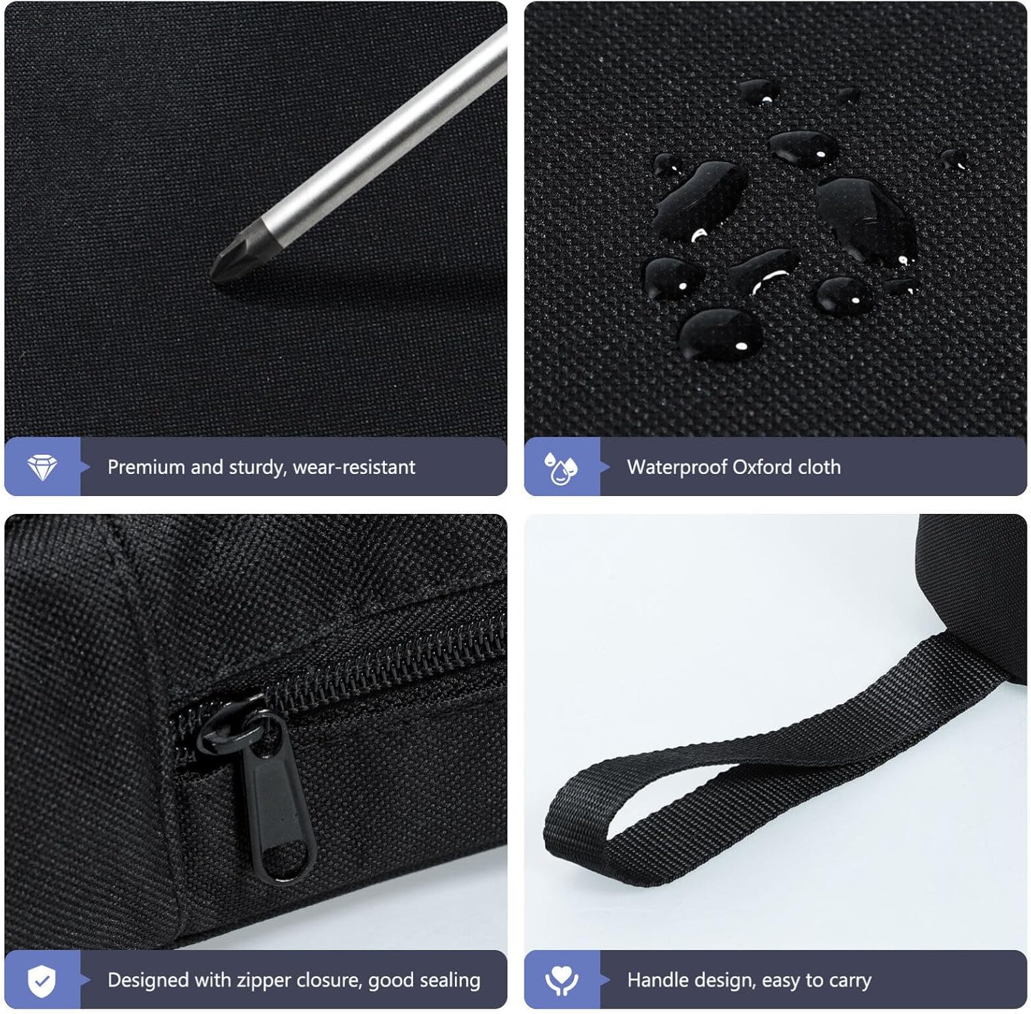 Hemoton 2-Piece Cast Iron Folding Bag for Outdoor Camping
