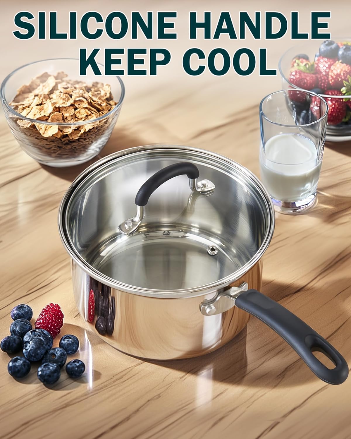Cook N Home Perfect Double Boiler for Easy Melting Cleaning