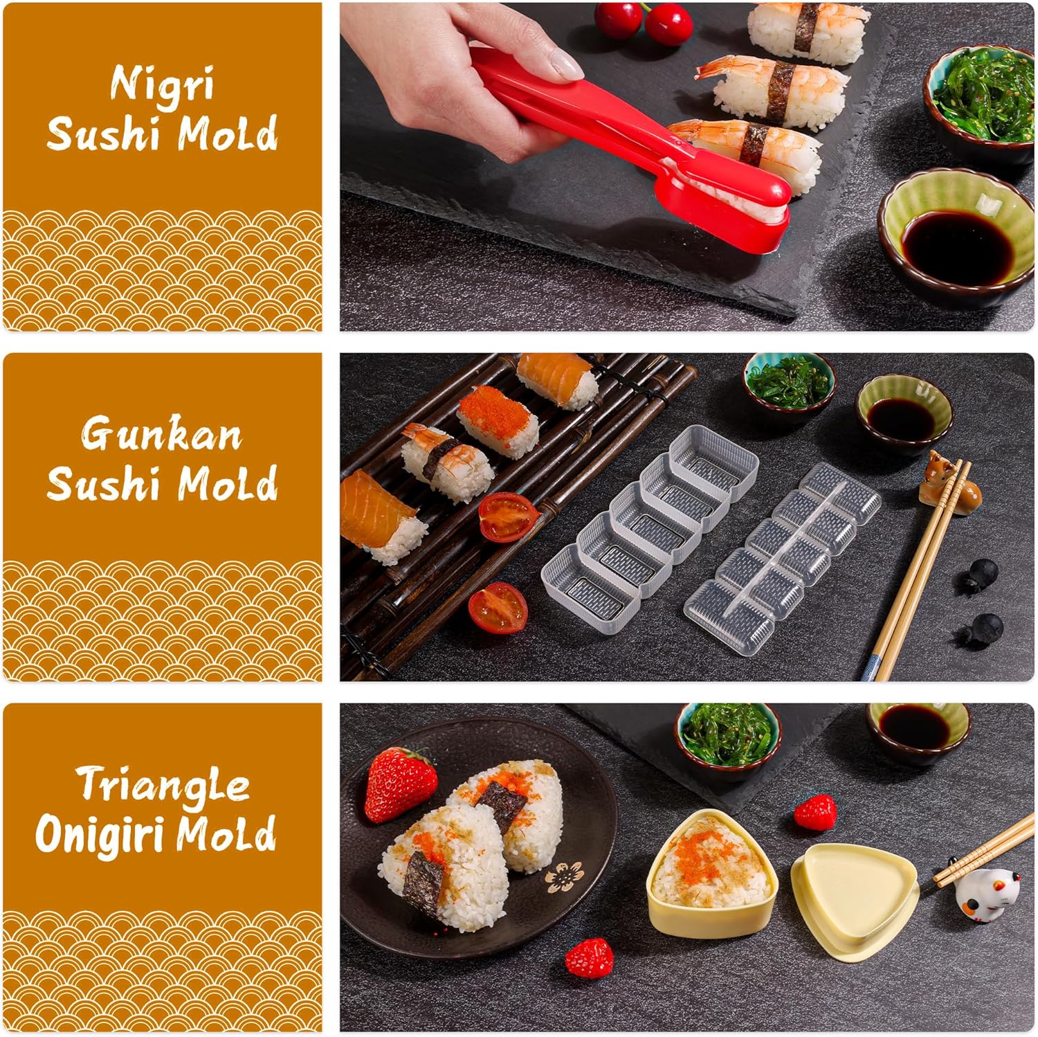 Fungyand 12-in-1 Japanese Omelette Pan Set
