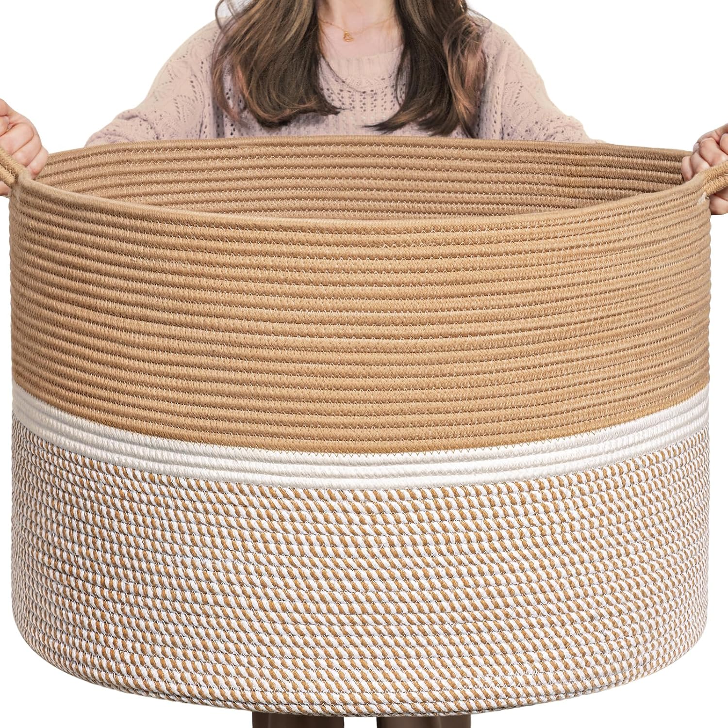 Stylish Durable Extra Large Cotton Basket
