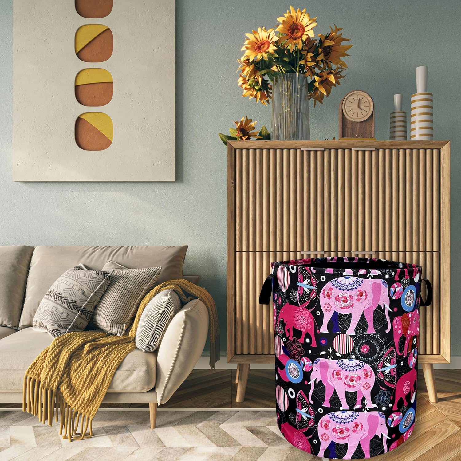 Compact Versatile Folding Laundry Basket for Home Storage