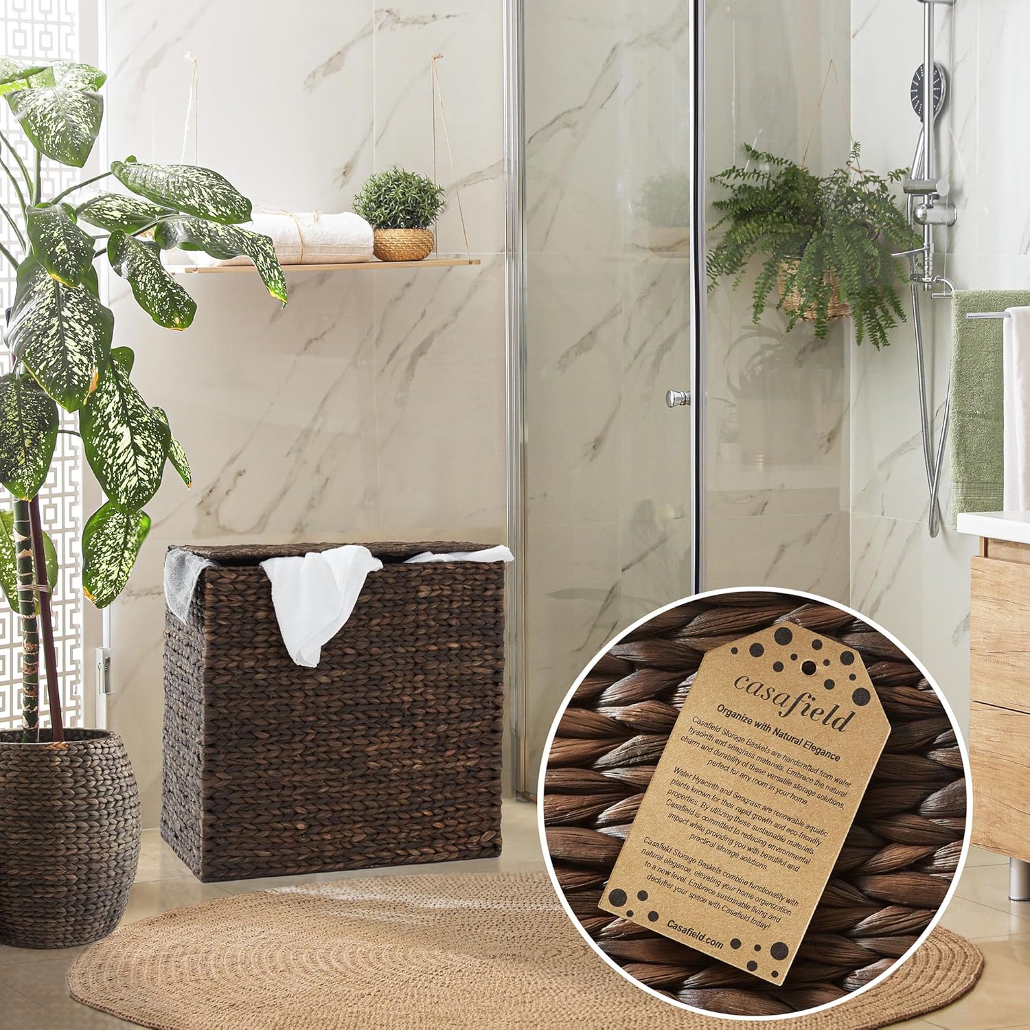 Casafield 2-Section Laundry Hamper