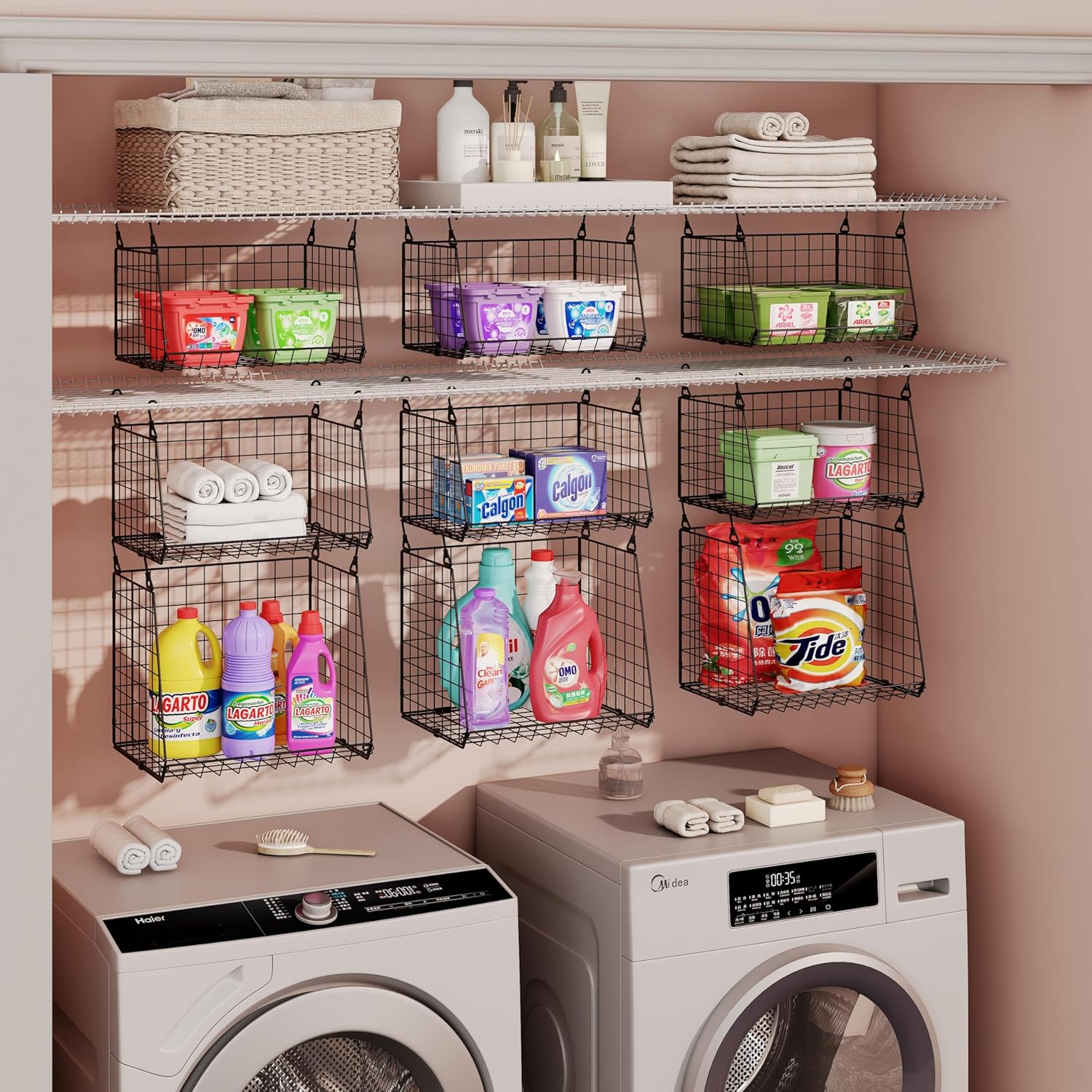 Stay Organized with the Sonyabecca 4-Pack Laundry Basket Set